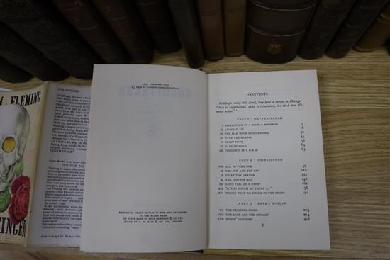 Fleming, Ian - Gold Finger, 1st edition, first impression, with unclipped d.j., (has small tear at spine head),